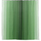 Minimalistische tinten van groene verloopstrepen douchegordijn (Voorkant)