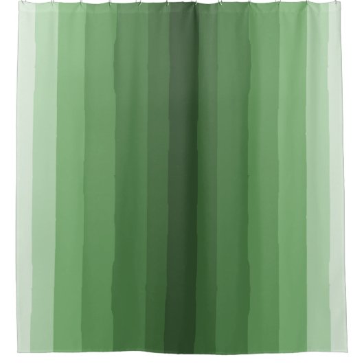 Minimalistische tinten van groene verloopstrepen douchegordijn (Voorkant)