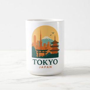 Minimalistische Tokyo Japan Reis Modern Magische Mok