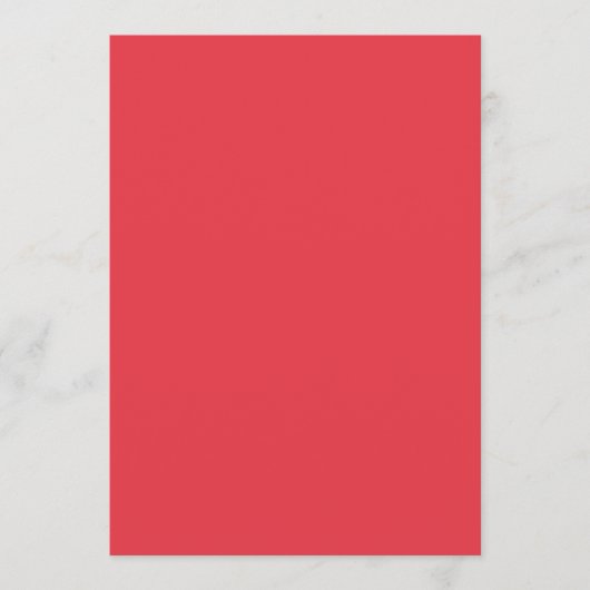 Minimalistische Tomatenrode Platte Menu – Aanpasba (Voorkant)