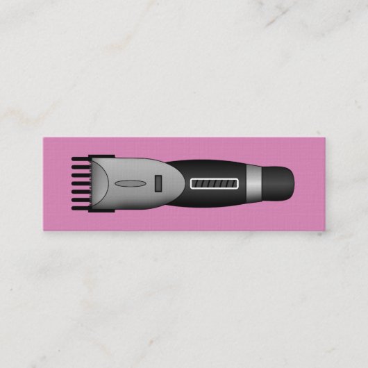 minimalistische tondeuse | kapper | kapper mini visitekaartje (Voorkant)
