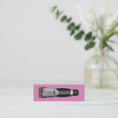 minimalistische tondeuse | kapper | kapper mini visitekaartje (Staand voorkant)