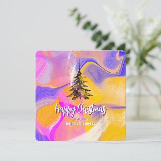 Minimalistische trans Kerstmis (Staand voorkant)