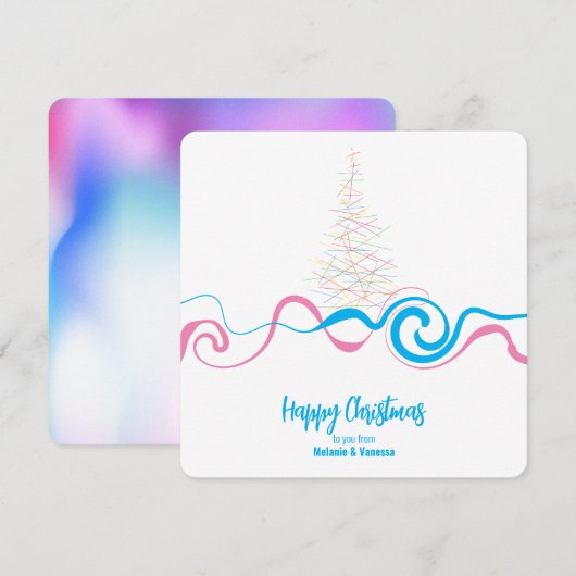 Minimalistische trans Kerstmis (Voorkant / Achterkant)
