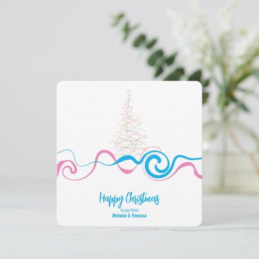 Minimalistische trans Kerstmis (Staand voorkant)