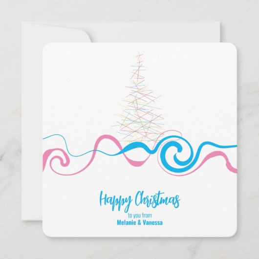 Minimalistische trans Kerstmis (Voorkant)