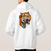 Minimalistische transparante teksthoodie – 4K-ontw Hoodie (Achterkant)