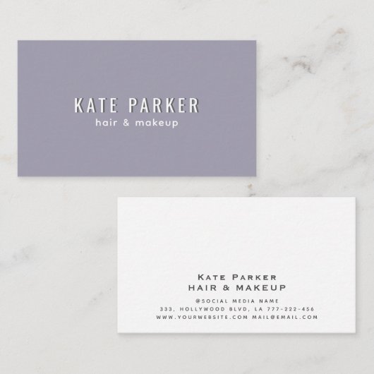 Minimalistische trendy eenvoudig label (Voorkant / Achterkant)