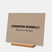 Minimalistische trendy gepersonaliseerde naam acryl bord (Hoek)