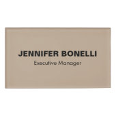 Minimalistische trendy gepersonaliseerde naam naambadge (Voorkant)