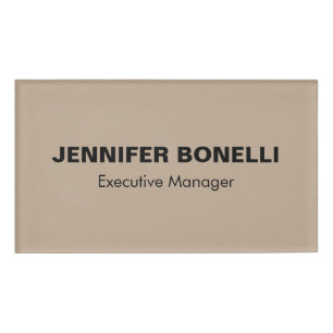 Minimalistische trendy gepersonaliseerde naam naambadge