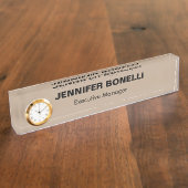 Minimalistische trendy gepersonaliseerde naam naambordje (Zijkant)