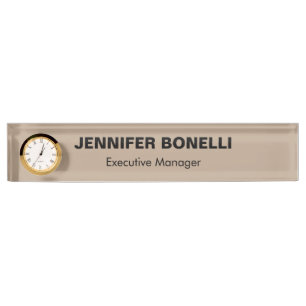 Minimalistische trendy gepersonaliseerde naam naambordje