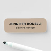 Minimalistische trendy gepersonaliseerde naam naamplaatje (In situ)