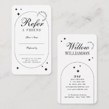 Minimalistische trendy vintage script beauty salon