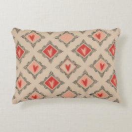 Minimalistische Tribale Hart Dusty Rose ontwerp Accent Kussen