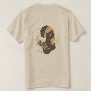Minimalistische Tribale Silhouet Kunst T-Shirt