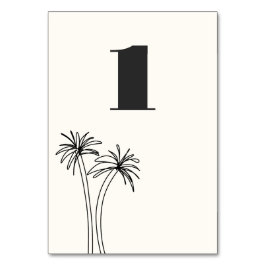 Minimalistische tropen bruiloft kaart