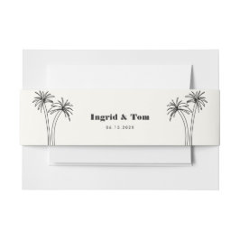 minimalistische tropen uitnodigingen wikkel