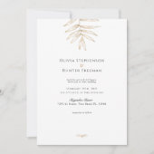 Minimalistische tropische QR-code Fotobruiloft uit Kaart (Voorkant)