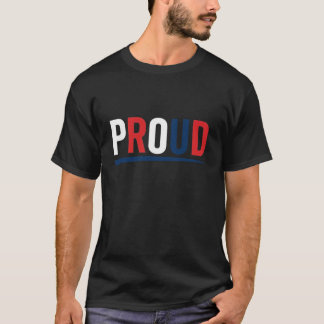 Minimalistische "trotse" afbeelding t-shirt