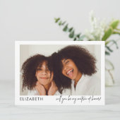 Minimalistische Trouvrouw Voorstel Foto (Staand voorkant)