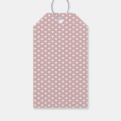 Minimalistische Trouw Dank Je Simpele Witte Hart Cadeaulabel (Achterkant)