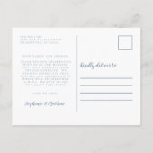 Minimalistische Trouw Dankbericht Modern Briefkaart (Achterkant)