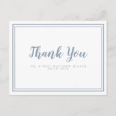 Minimalistische Trouw Dankbericht Modern Briefkaart (Voorkant)