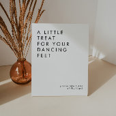 Minimalistische trouw Flip Flops bord  Reclamebord Met Voetstuk