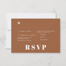 Minimalistische trouw RSVP-kaarten