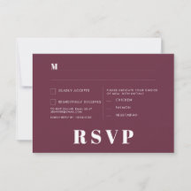 Minimalistische trouw RSVP-kaarten