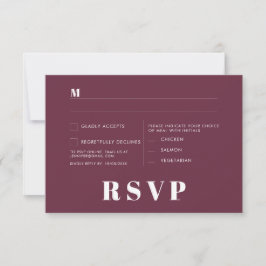 Minimalistische trouw RSVP-kaarten Kaart