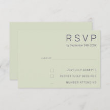 Minimalistische trouw RSVP-kaarten