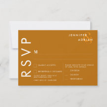 Minimalistische trouw RSVP-kaarten