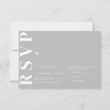 Minimalistische trouw RSVP-kaarten