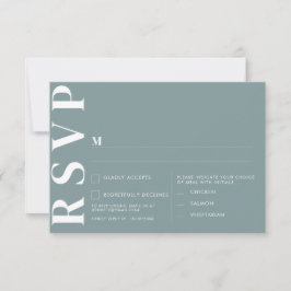 Minimalistische trouw RSVP-kaarten Kaart