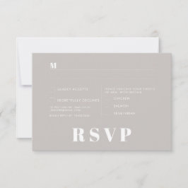 Minimalistische trouw RSVP-kaarten Kaart
