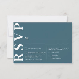 Minimalistische trouw RSVP-kaarten Kaart