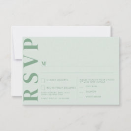 Minimalistische trouw RSVP-kaarten Kaart