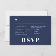 Minimalistische trouw RSVP-kaarten