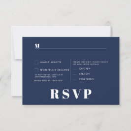 Minimalistische trouw RSVP-kaarten Kaart