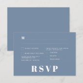 Minimalistische trouw RSVP-kaarten Kaart (Voorkant / Achterkant)