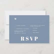 Minimalistische trouw RSVP-kaarten