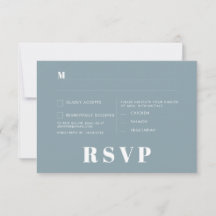 Minimalistische trouw RSVP-kaarten