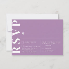 Minimalistische trouw RSVP-kaarten Kaart
