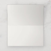 Minimalistische Trouw | Warm Wit Plaatskaartje (Binnenkant ongevouwen)