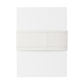 Minimalistische Trouw | Warm Wit Uitnodigingen Wikkel (Achterkant Voorbeeld)
