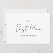 Minimalistische trouwdag voor mijn beste man Kaart (Voorkant)