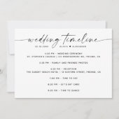 Minimalistische trouwdatum | scriptreis kaart (Voorkant)